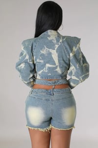 Image 3 of Don’t Play With It Denim Short Set