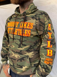 Image 1 of CAMO NOBODY LIKES TATTLETALES HOODIES