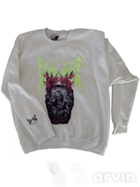 Image 2 of Laminectomy Green Dripping Alien Crew neck 