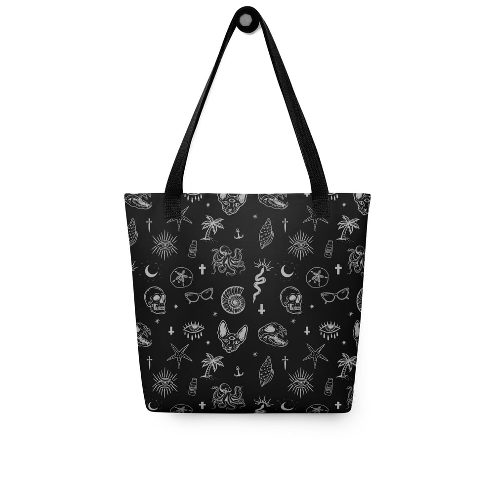 Occult Beach Black Tote bag