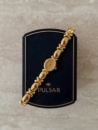 Image 8 of RARE* Vintage Gold Tone Pulsar By SEIKO - With original Box.