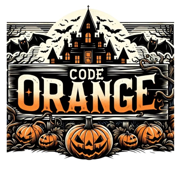 Image of Code orange stickers