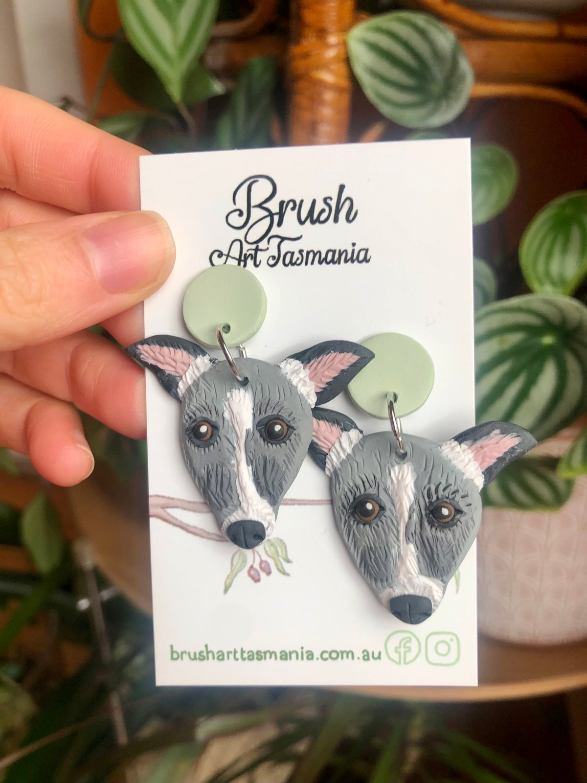 Custom dog earrings best sale