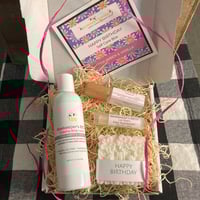 Image 1 of "Happy Birthday" Pink Amber & Vanilla Self Care Box