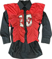 Image 1 of ANGANA JERSEY BUTTON UP