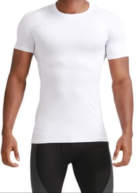 Base Layer White Compression Tees