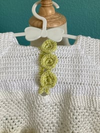 Image 3 of Handmade crochet baby dress size 12 months