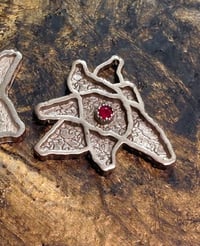 Image 1 of Silver 'Fly' pendant- 0.25ct Ruby