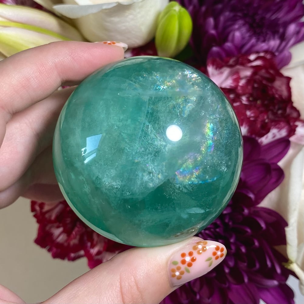 Image of Green Fluorite Sphere