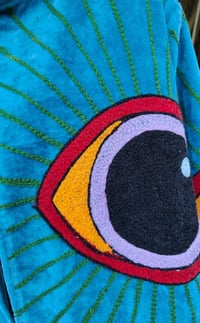 Image 9 of PRE-ORDER ONLY Wanderlust - Velvet evil eye oversized tote bag