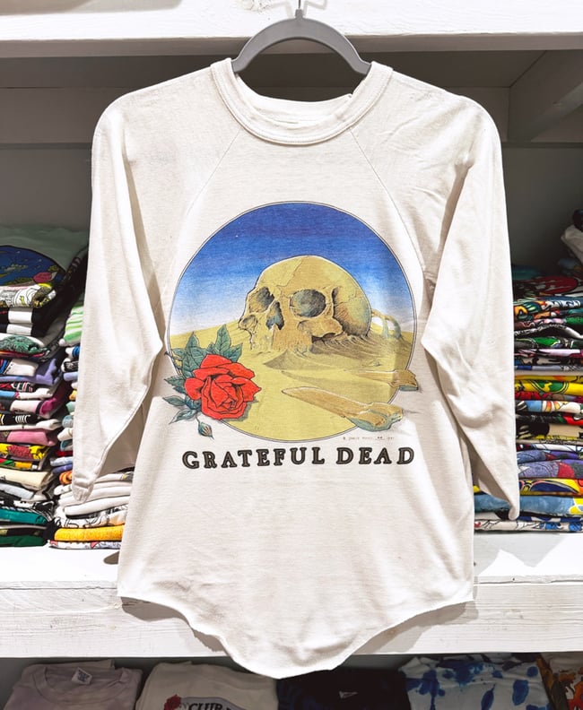 Grateful Dead 1981 European Tour Ringer Shirt - Fits SM