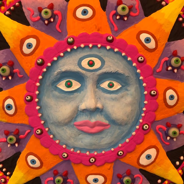 Image of The Man In The Moon Has Infiltrated The Sun: wall hanging 