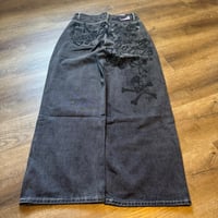 Image 4 of South pole Jeans 2000s New Retro wash Loose Jeans Men's and Women's Y2K Harajuku Gothic Hip Hop Skat