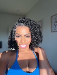 Image 2 of 14 inch 13x6 CURLY BOB! INVISIBLE LACE FRONT WIG