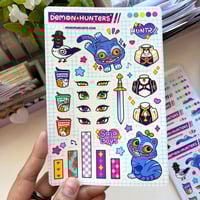 Image 5 of PRE- ORDER | Kpop Demon Hunters - Clear sticker sheet & Die cut stickers