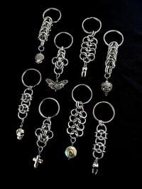 Image of chainmail keychains 