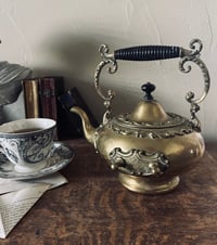 Image 1 of Samovar en laiton étamé, XIXème siècle. 