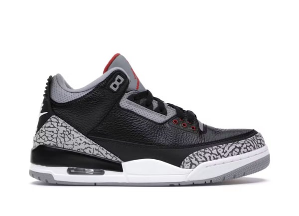 Image of Air Jordan 3 Black Cement (2018) Size 11.5 