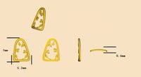 Image 4 of Viney Window Frame| 18k Gold Vine Window Frame| Gold Vine Window Frame- naGEMs Original