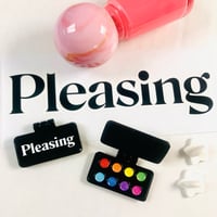 Image 2 of Pleasing (Rainbow Glitter) Pallete Enamel Pin
