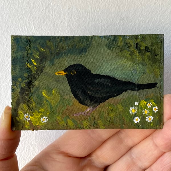 Image of blackbird in spring II