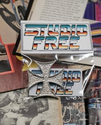 Image 1 of STUDIO FREE Ed Roth Water Decal iron cross(embossed)