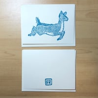 Image 2 of Deer Block Print Cards