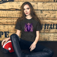 Image 10 of Purple and Pink Goat Baphomet Unisex t-shirt