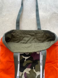 Image 4 of Heavy Duty Parachute Tote (Orange/Camo)