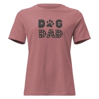 Image 3 of Women's Relaxed T-Shirt,  Dog Dad T-Shirt | Paw Print Dog Lover Graphic Tee
