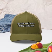 Image 1 of Epstein vs Diddy Trucker Cap