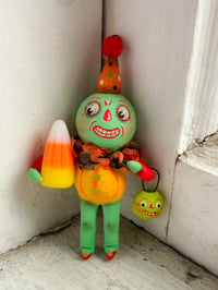 Green Goblin With Candy Corn and Jack O' Lantern II