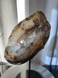 Image 5 of 12.7lb Agate XL Rough Edge Geode Crystal with Custom Stand 