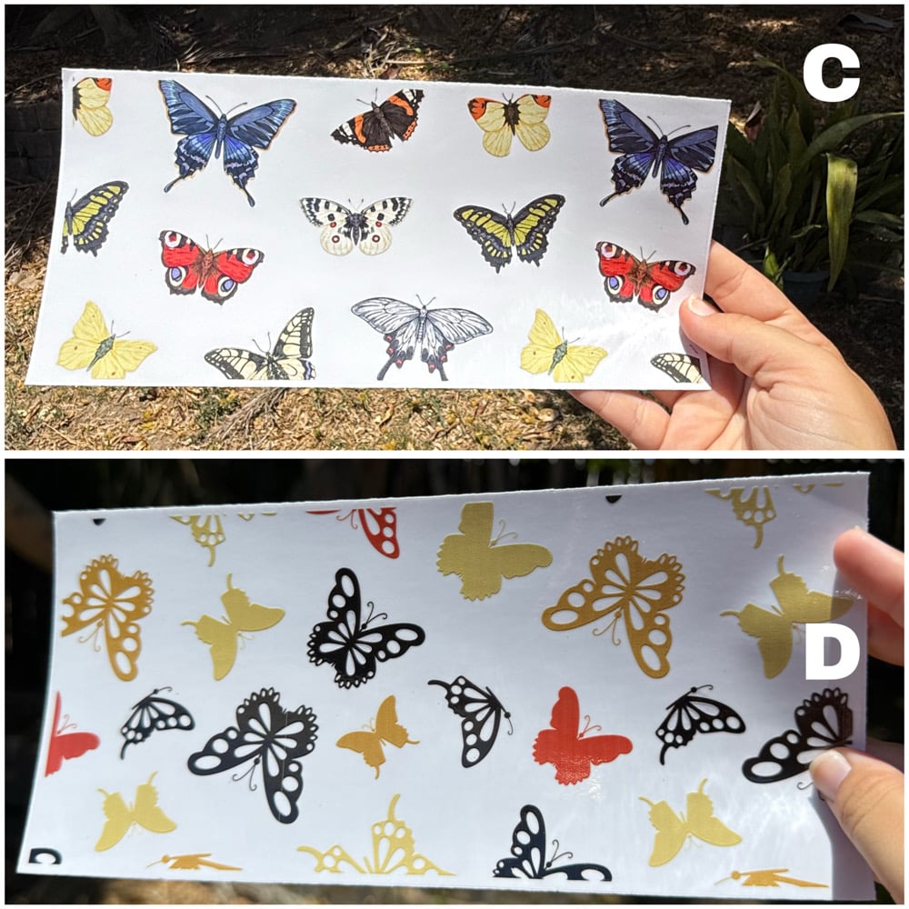 Image of Butterfly UV DTF Wrap