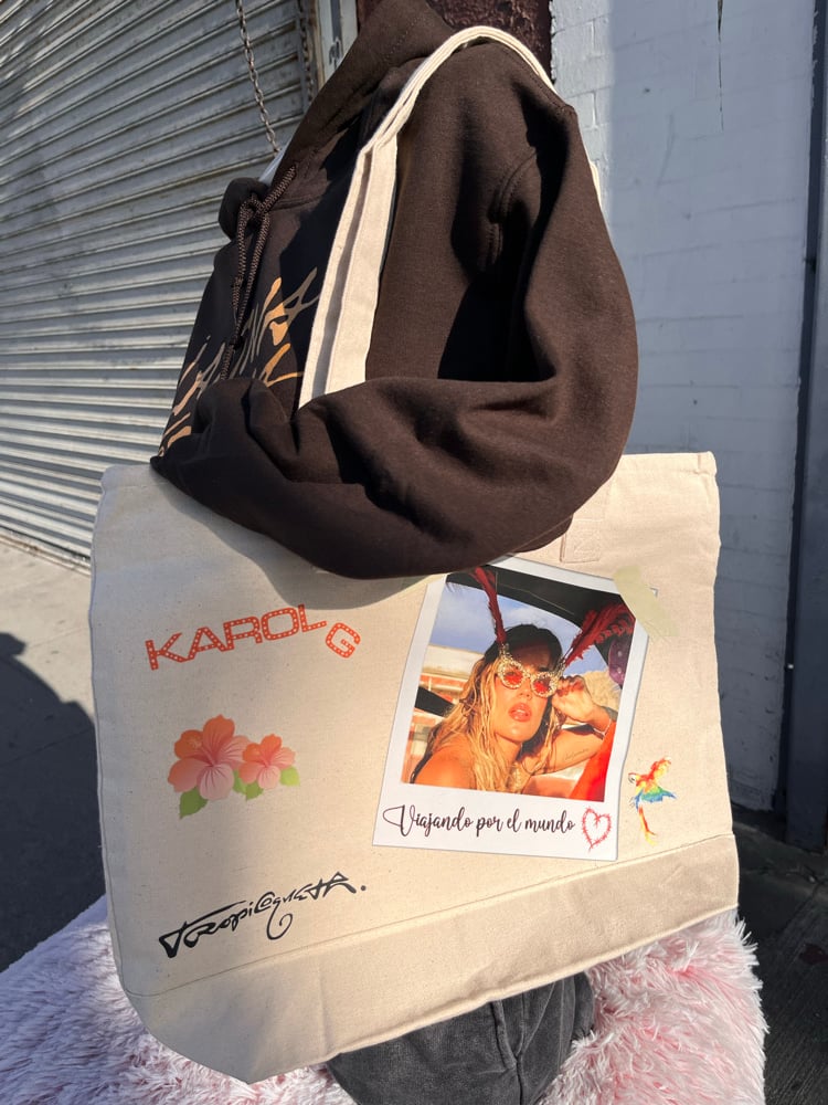 Image of Scrapbook viajando tote bag 