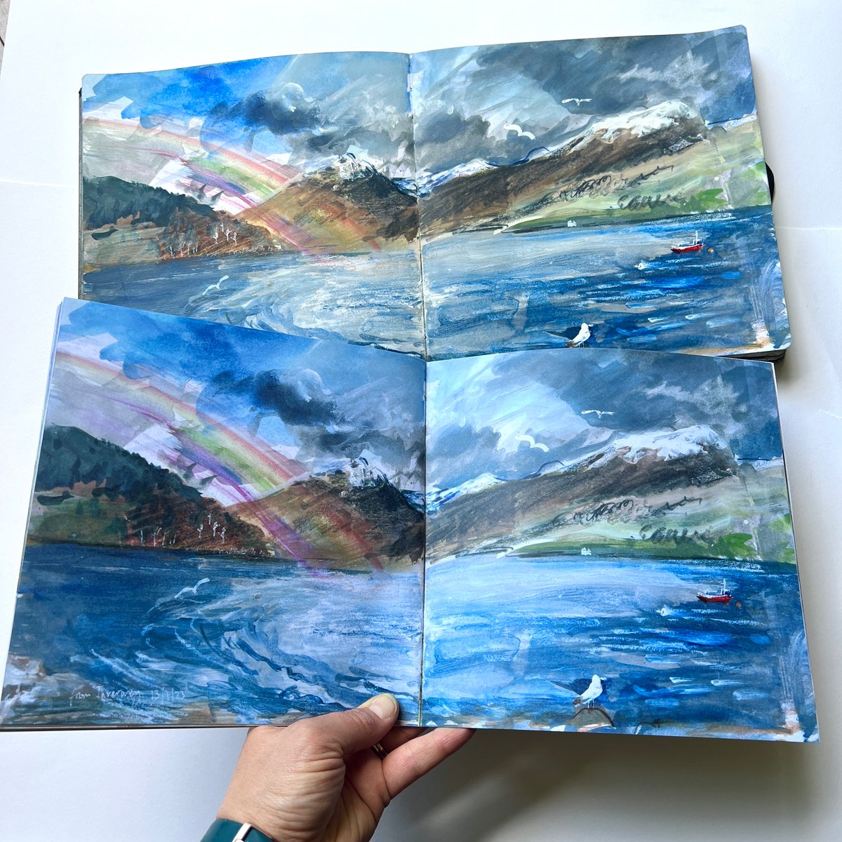 Image of **PREORDER** ‘A Week in Argyll’ Scottish Sketchbook (2023) - Sketchbook Zine