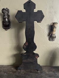 Image 4 of Christ sur croix, bois noirci, époque Napoleon III, XIXème siècle 