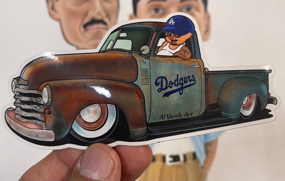 Dodger Porky/truck / Al Varela Art