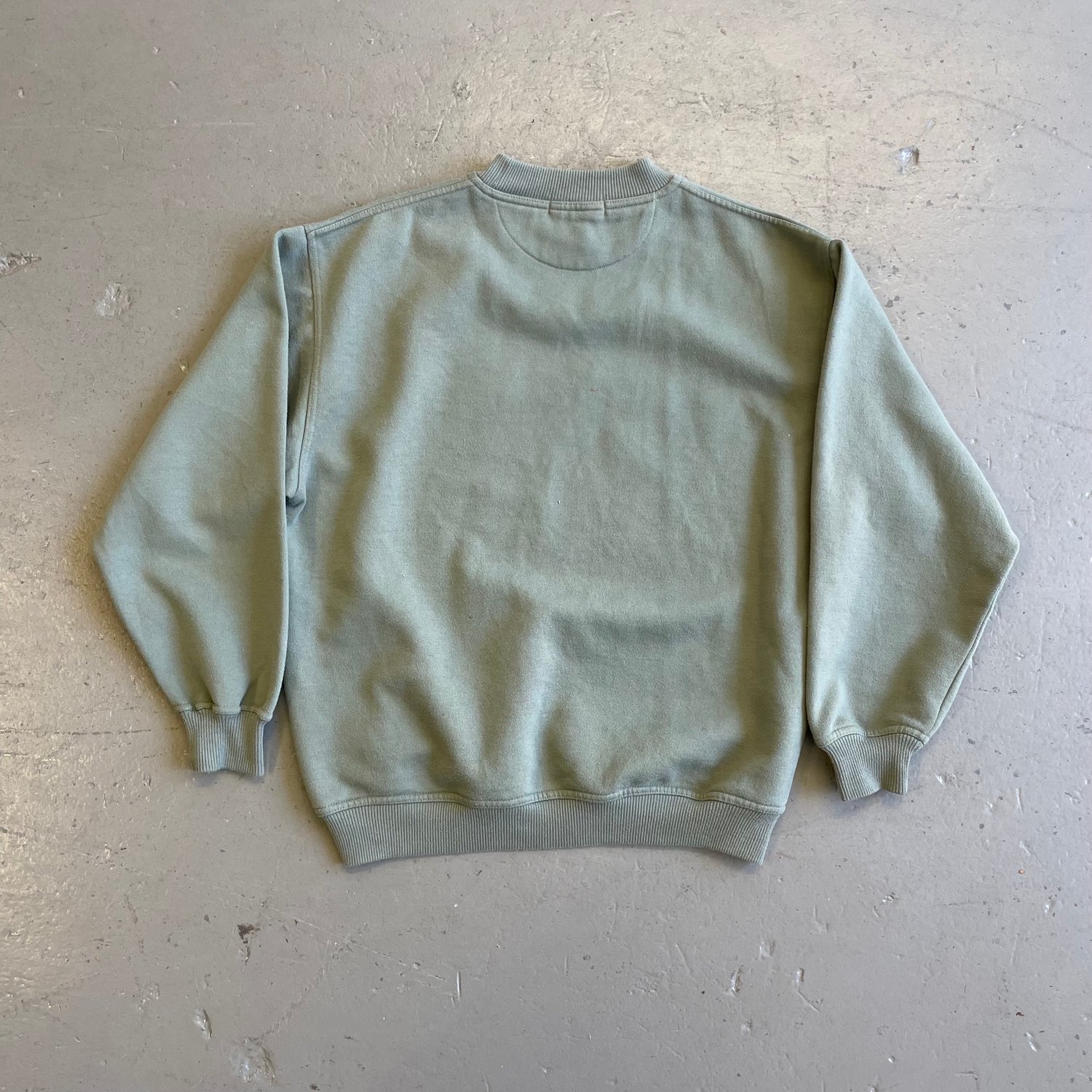 Image of Vintage 80s Naf Naf sage green sweatshirt size small 