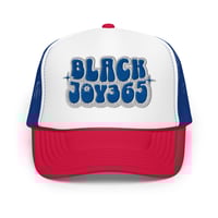 Image 4 of BLACK JOY 365 TRUCKER HAT - ROYAL BLUE