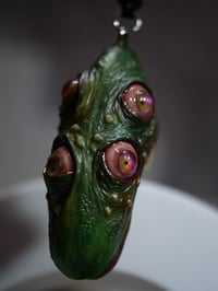 Image 18 of Mutant Pickle Pendant, big mouth, four eyes