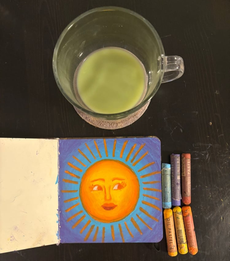 Image of the sun 5x5 mini art print