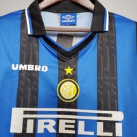 Image 3 of Inter Milan 97/98 Retro Home Jersey