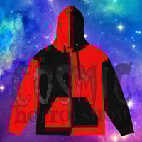 Image 1 of Black n Red zip hoodie