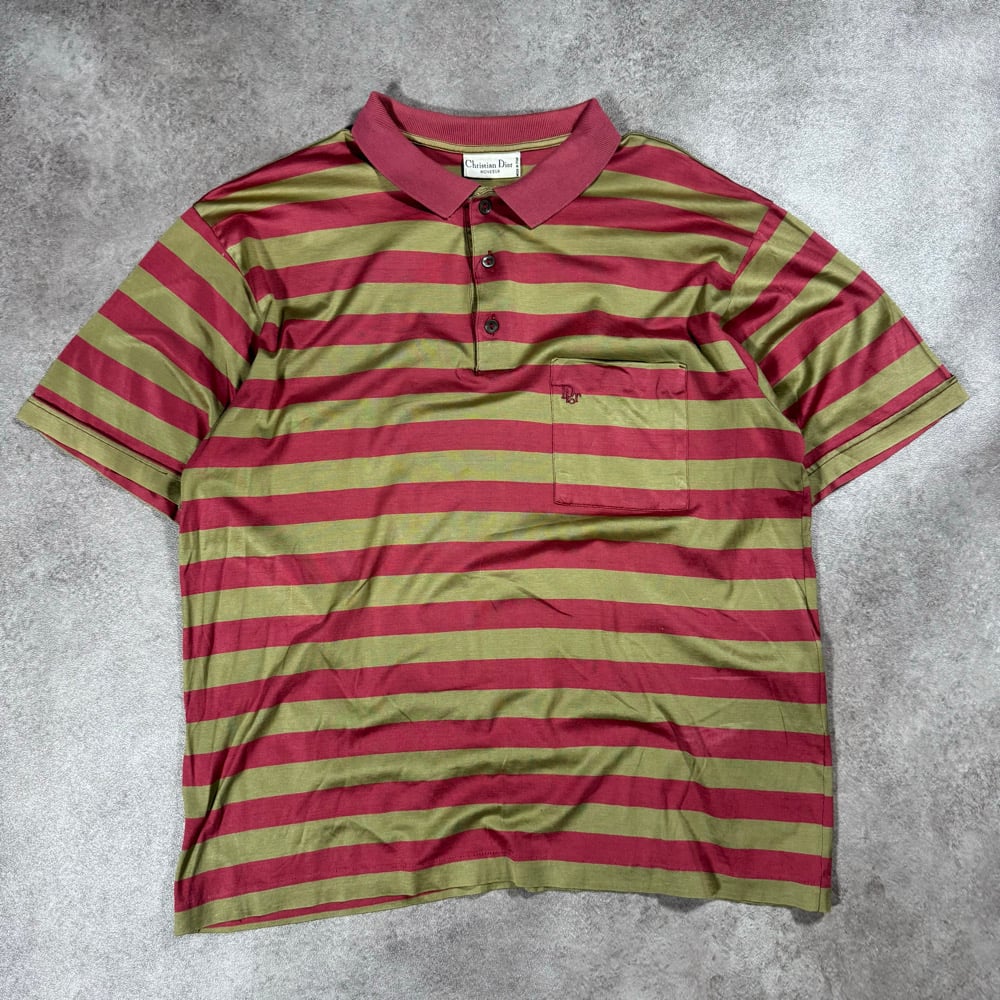 Image of 1980s Christian Dior Polo Shit, Size Large