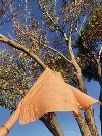 Image 2 of khadi silk scarf -sunset