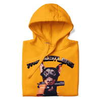 Image 2 of Yellow “Doberman” Hoodie 