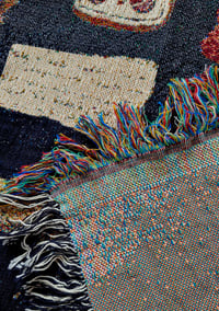 Image 9 of Woven Insect Halloween Blanket – Cotton Fringe Blanket