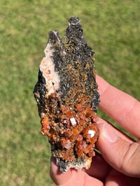 Image 10 of Vanadinite On Black Barite Specimen #2121