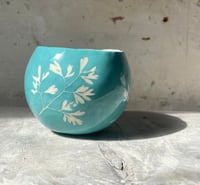 Image 1 of Small planter - turquoise